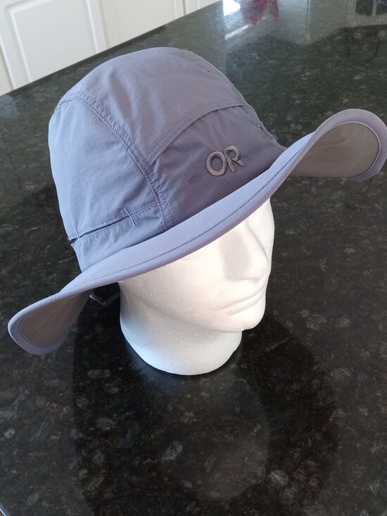 OUTDOOR RESEARCH Accessories - OUTDOOR RESEARCH Blue Gray Ventilated Wide Brim Sun Hat